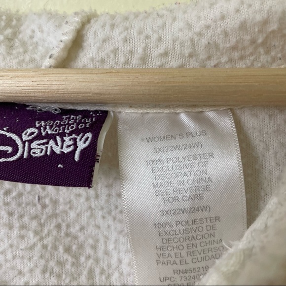 Vintage Disney’s Winnie the Pooh Eeyore Fleece Zip-Up Sweatshirt in 3X - Picture 5 of 6